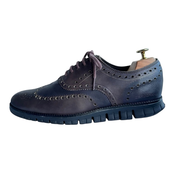 Cole Haan Zerogrand Wingtip Oxford Brown Two Tone Leather Shoes C23236 Men\'s 10 main image 10